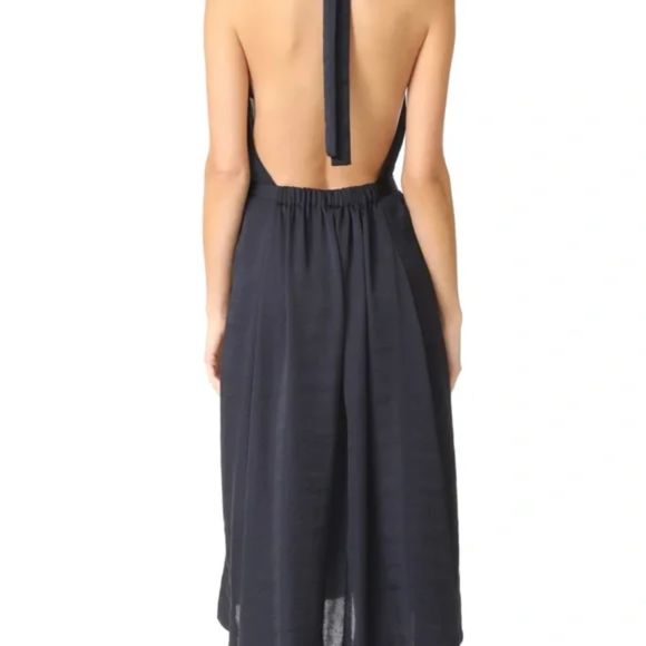 Theory Nayline Midi Dress - Navy 12 - Picture 2 of 10